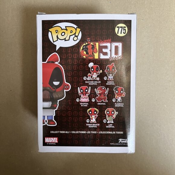 Funko Pop! Vinyl: Marvel - Barista Deadpool #775 Nerdy 30 Years - Picture 3 of 6